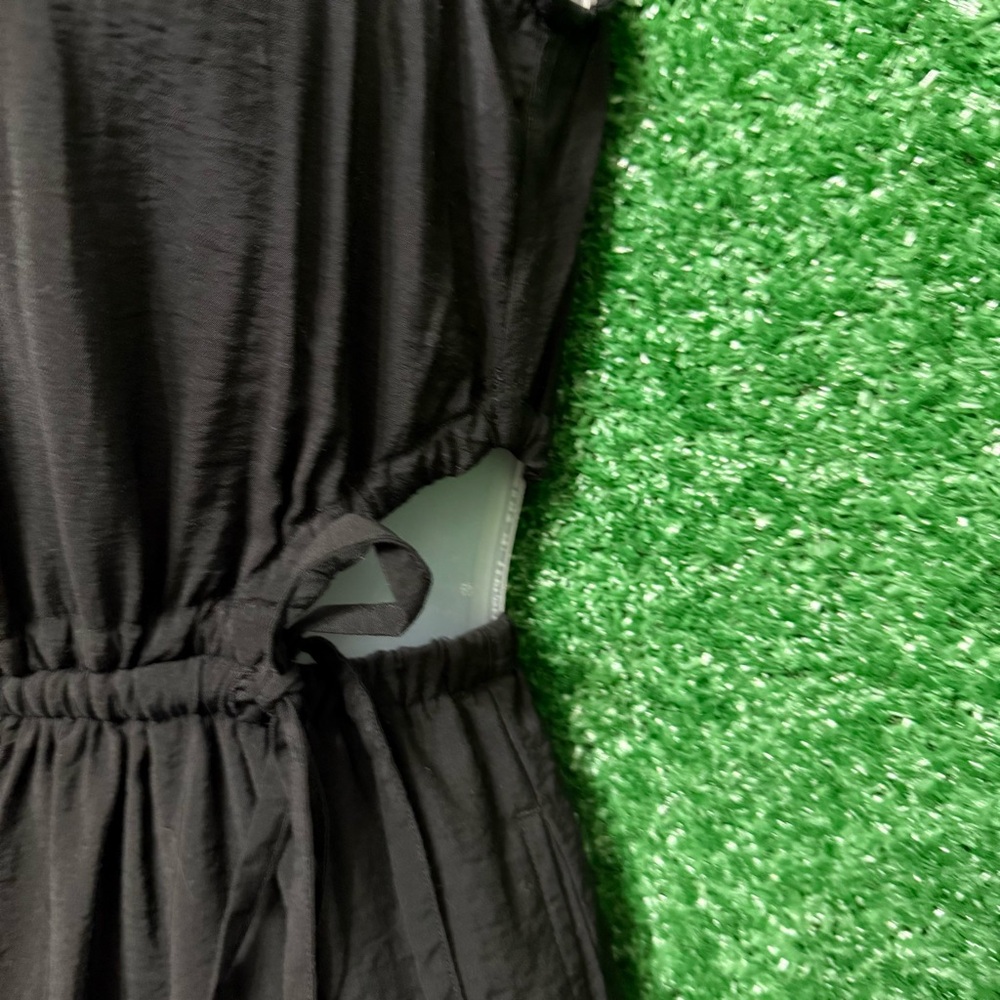 Gap Side Tie Cutout Black Sleeveless Dress Boho Chic Summer Casual XXS - Picture 6 of 14